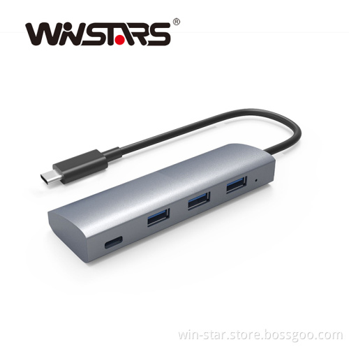 Supports Hot-swapping and Plug-and-play 4-port USB 3.0 Hub
